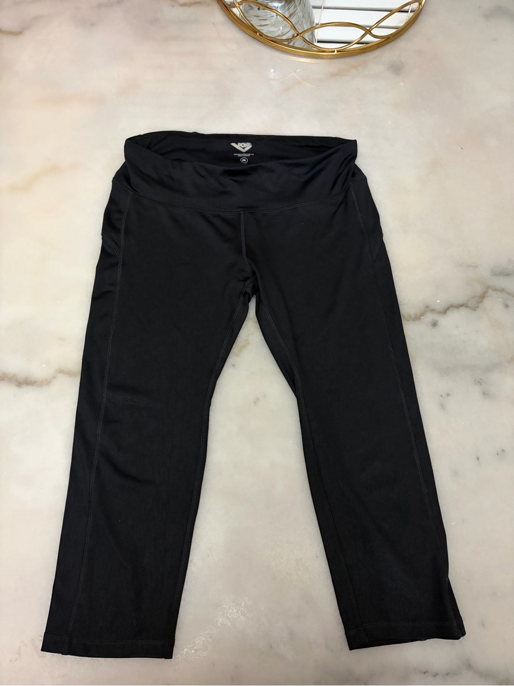 Pony Black Capri Leggings
